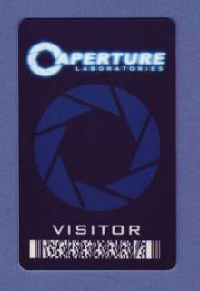 Aperture Science ID Card Visitor identification cards  
