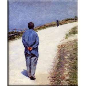  Man in a Smock 25x30 Streched Canvas Art by Caillebotte 