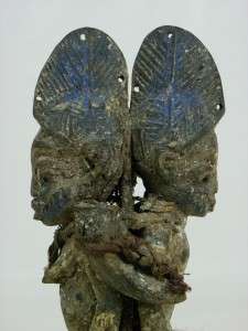   Tribal Art Yoruba IBEJI Couple Figure Collectible/ Santeria Ifa  