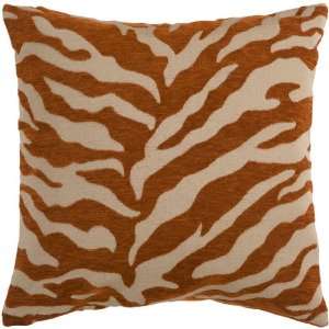  18 Rust and Beige Hot Animal Print Decorative Down Throw 