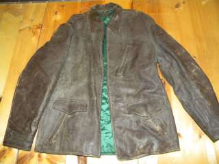 1950s Mens Windward Leather Jacket Est sz 42 44 used  