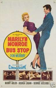 Bus Stop 1956 Orig Movie Poster 1SH Marilyn Monroe RARE  