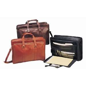 Goodhope Bags 6032B Bellino Soft Leather Briefcase w/ Organizer Color 