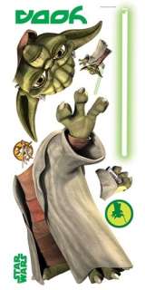 Giant YODA Wall Decal Star Wars the Clone Wars Stickers  