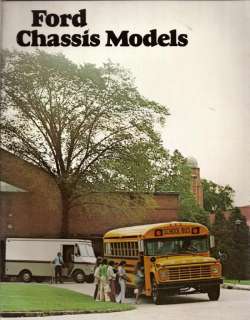 1978 78 Ford School Bus Series original sales brochure  