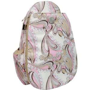  Jet Perfect Paisley (Pink) Deluxe Two Strap Tennis Bag 
