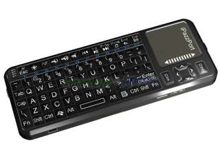Backlit Wireless handheld Keyboard Multi touch scroll  
