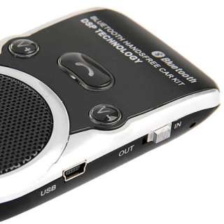 Solar Powered Bluetooth Handsfree Car Kit Speaker For Cellphone Mobile 