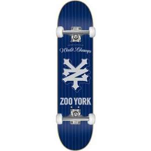 Zoo York World Champs Complete Skateboard   7.62 w/Raw Trucks & Wheels