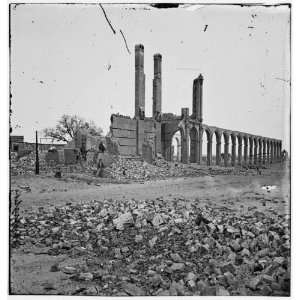 Civil War Reprint Charleston, South Carolina. Ruins of North Eastern 
