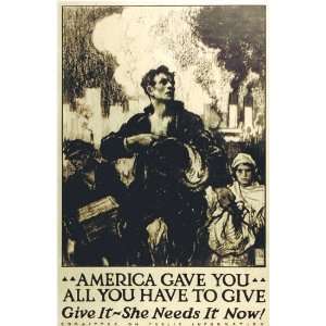 World War I Immigrant Poster, 1918
