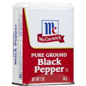 McCormick Ground Black Pepper in Tin 2 oz  Grocery 
