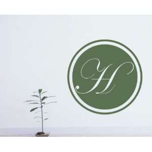   Letter H Monogram Letters Vinyl Wall Decal Sticker Mural Quotes Words