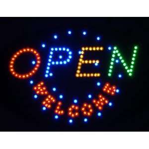 OPEN WELCOME Moving Electronic LED Message Sign 