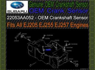 Genuine Subaru OEM Crankshaft Sensor WRX STi Legacy GT EJ205 EJ255 