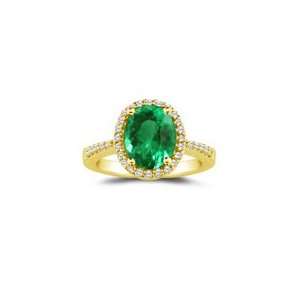  0.21 Cts Diamond & 0.62 Cts of 7x5 mm AAA Oval Emerald 