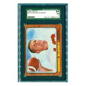  George Blanda 1966 Topps Card SGC 84 NM 7 Sports 