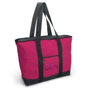  Ole Miss Pink Tote Bag