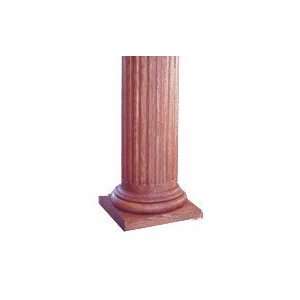  Poplar Fluted Wood Column 6 X 5