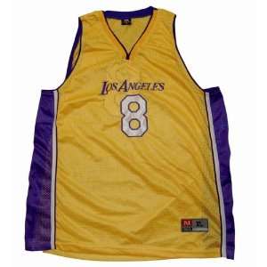  Los Angeles Basketball Jersey #8 Yellow & Purple   XL 