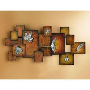  Abstract Leaves Panel Wall Art