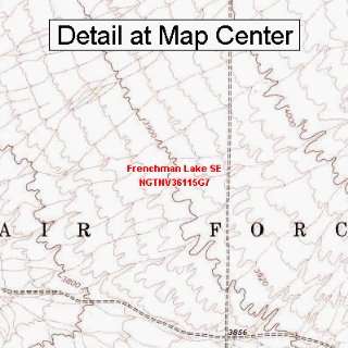 USGS Topographic Quadrangle Map   Frenchman Lake SE, Nevada (Folded 