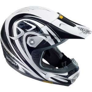 Kali Pattern Adult Aatma Off Road Motorcycle Helmet   Black / Medium