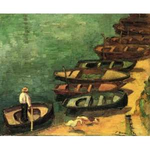   Emile Bernard   24 x 20 inches   Boats at Bont Aven