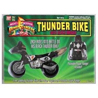 Thunder Bike with Black Ranger Mighty Morphin Power Rangers
