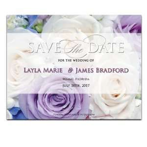  230 Save the Date Cards   Roses Bouquet
