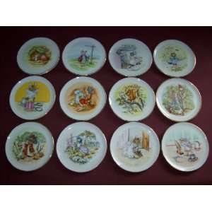 Collectors Societys FIRST BEATRIX POTTER Porcelain Miniature Plate 