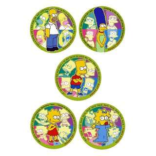  SIMPSONS TV Series Collectors Plates   Set of 5   Homer 