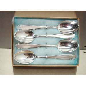  Vintage WMF Silverplate Coffee Spoon Set in Box Kitchen 