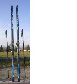 The skis are signed SPLITKEIN. Measures 79 (205 cm) long. Have 3 pin 