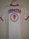 CROATIA Football Federation fans ringer t shirt