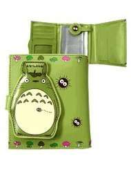 Studio Ghibli Fashion Tri fold Wallet   Totoro Wallet (Green)