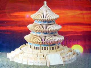 Woodcraft Construction Kit Wood Model Temple of Heaven  
