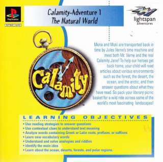 Calamity The Natural World PLAYSTATION PS1 PS2 learn about oceans 