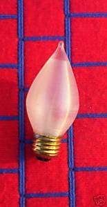 25w ~ light bulb C15 Spunglo SPUN GLOW clear flame E26  