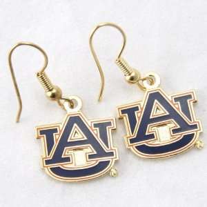 Auburn Tigers Logo Wire Earrings 