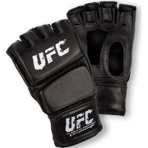  UFC Vinyl MMA Training Glove [Black and White Distressed 