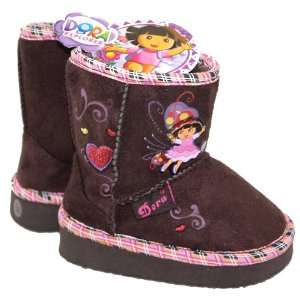  Dora the Explorer Toddler Winter Boots Shoes Size 5 Faux 