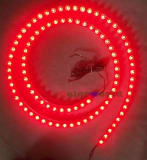 96 RED LED FLEXIBLE WATERPROOF CAR LIGHT STRIP x 1.