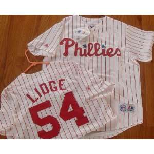 MLB New Brad LIDGE #54 Philadelphia PHILLIES XXL Home WHITE Baseball 
