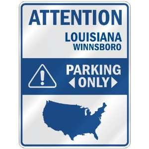 ATTENTION  WINNSBORO PARKING ONLY  PARKING SIGN USA CITY 