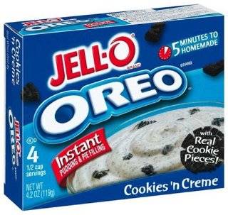   & Pie Filling, Oreo Cookies n Cream, 4.2 Ounce Boxes (Pack of 24