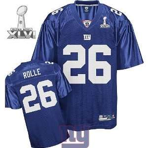  Giants #26 Antrel Rolle Blue Jersey (2012 Super Bowl XLVI 