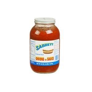 Sabrett Pushcart Style Onions in Sauce 64oz (4 JARS)  