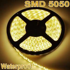  5x5M SMD 5050 300LED/5M 12V Warm White Waterproof Strip 