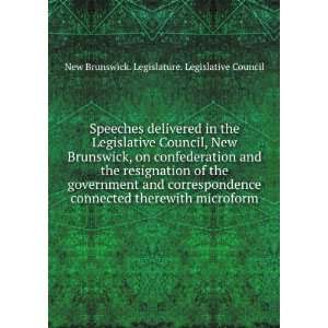    New Brunswick. Legislature. Legislative Council  Books